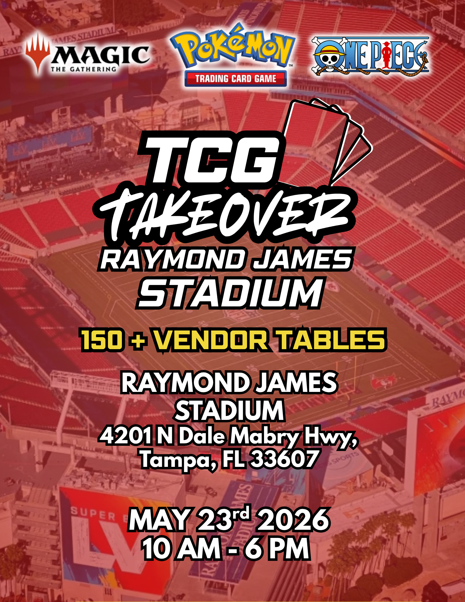 TCG Takeover x Raymond James Stadium (May 23) – TCG Trade N Play