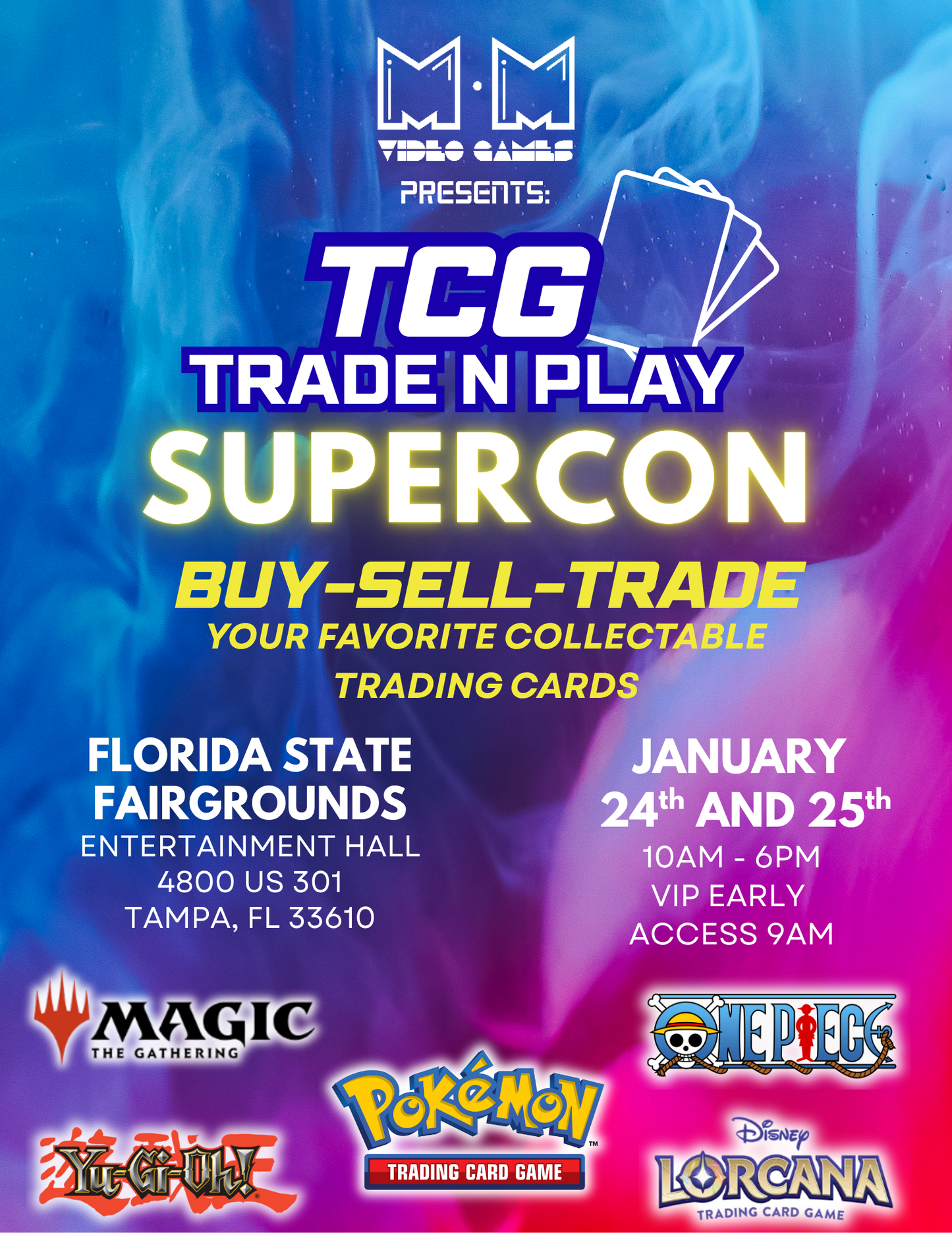 Tampa TCG Trade N Play Supercon - Jan 24-25th, 2026 (Vendors)