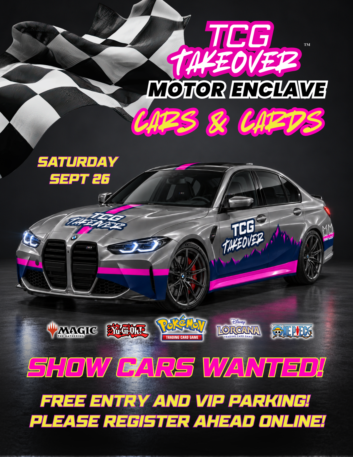 FREE Show Car Registration | Cars & Cards at The Motor Enclave