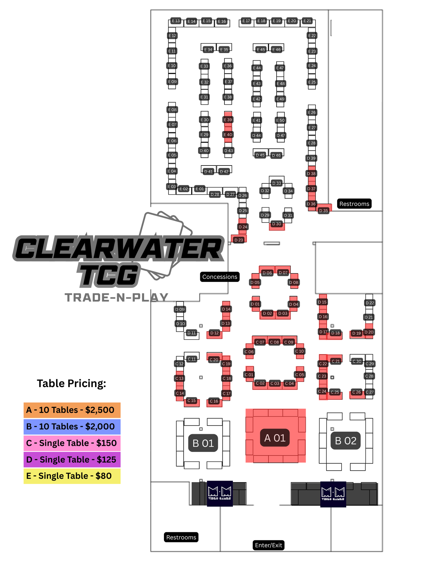 Clearwater TCG Trade-N-Play - Feb 21st, 2026 (Vendors)